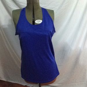 Cobalt blue sleeveless shirt